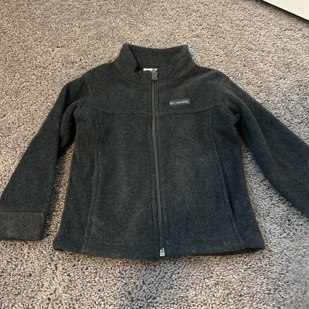 Columbia Charcoal Full-Zip Fleece Jacket